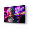Harley Quinn Glass Wall Art by Insigneart USA