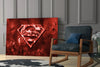 Superman Glass Wall Art by Insigneart USA