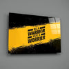 Be a Warrior Glass Wall Art by Insigneart USA