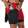 Camo Running Shorts Men Gym Sports Shorts 2 In 1 Quick Dry Workout Training Gym Fitness Jogging Short Pants Summer Men Shorts Men's Running Gym Shorts Breathable with Pockets Quick Dry Sportswear by Stevvex