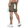 Camo Running Shorts Men Gym Sports Shorts 2 In 1 Quick Dry Workout Training Gym Fitness Jogging Short Pants Summer Men Shorts Men's Running Gym Shorts Breathable with Pockets Quick Dry Sportswear by Stevvex