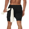 Camo Running Shorts Men Gym Sports Shorts 2 In 1 Quick Dry Workout Training Gym Fitness Jogging Short Pants Summer Men Shorts Men's Running Gym Shorts Breathable with Pockets Quick Dry Sportswear by Stevvex