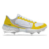 "Canary Yellow OW" Nike Alpha Huarache Elite 3 Low Cleats by Stadium Custom Kicks