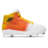 "Candy Corn" Jordan 1 Retro Cleats by Stadium Custom Kicks