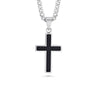 Black Carbon Fiber Cross Necklace