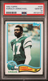 Graded 1982 Topps Harold Carmichael #440 Football Card PSA 10 Gem Mint