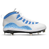 "Carolina Blue Cement” Jordan 10 Retro Cleats by Stadium Custom Kicks