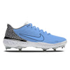 "Carolina Blue Print" Nike Alpha Huarache Elite 3 Low Cleats by Stadium Custom Kicks
