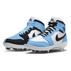 "Carolina Homage to Home" Jordan 1 Retro Cleats by Stadium Custom Kicks