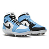 "Carolina Homage to Home" Jordan 1 Retro Cleats by Stadium Custom Kicks