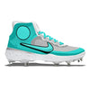 "Teal Cartoon" Nike Alpha Huarache Elite 3 Mid Cleats by Stadium Custom Kicks