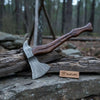 Collector’s Viking Skeggøx Bearded Axe, Historic Scandinavian Pattern in Damascus by JW SteelCrafts