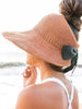 Casual Summer Hats For Women Foldable Hollow Out Hat Modern Women's Simple Vintage Comfortable Sun Hats Cute Women Wide Beach Hats Girl Outside Travel Hats by Stevvex