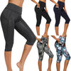 Casual Women's Yoga Pants Gym Fitness Sports Cropped Leggings Pocket Slim Pants Female Solid Color Women's Seamless Scrunch Legging Workout Leggings For Women Lift Tight Gym Yoga Home Pants by Stevvex