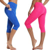 Casual Women's Yoga Pants Gym Fitness Sports Cropped Leggings Pocket Slim Pants Female Solid Color Women's Seamless Scrunch Legging Workout Leggings For Women Lift Tight Gym Yoga Home Pants by Stevvex