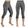 Casual Women's Yoga Pants Gym Fitness Sports Cropped Leggings Pocket Slim Pants Female Solid Color Women's Seamless Scrunch Legging Workout Leggings For Women Lift Tight Gym Yoga Home Pants by Stevvex