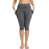 Casual Women's Yoga Pants Gym Fitness Sports Cropped Leggings Pocket Slim Pants Female Solid Color Women's Seamless Scrunch Legging Workout Leggings For Women Lift Tight Gym Yoga Home Pants by Stevvex