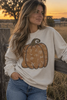 Cattle Brand Pumpkin Graphic Sweatshirt by Wild Junkie