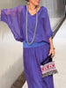 Solid-Color Chiffon Two-Piece Set – 10 Colors, S–5XL by FitiqueFit