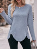 Ribbed Knit Long Sleeve T-Shirt by Simply Love