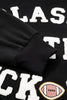 Black CLASSY UNTIL KICKOFF Plush Letter Patched Loose Sweatshirt by Wild and Free Boutique