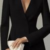 Women’s Deep V-Neck A-Line Dress by FitiqueFit
