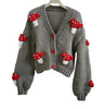 Women’s Mushroom Crochet Short Cardigan by FitiqueFit