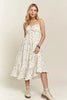 Smocked Floral Sweetheart Neck Cami Summer Dress For Women – Romantic Floral Cami Dress with Sweetheart Neckline & Ruffled Details for Spring & Summer Events by Stevvex