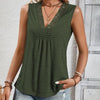 V-Neck Top for Women – Casual Loose-Fit Summer Blouse by FitiqueFit