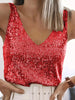 Sequin V-Neck Tank Top by Wild and Free Boutique