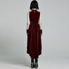 Velvet Sleeveless Front Short Back Length Dress