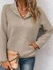 Textured Quarter Snap Sweatshirt by Wild and Free Boutique