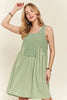 Decorative Button Sleeveless Babydoll Dress For Women – Elegant, Unique, Flowy, Comfortable, Versatile & Stylish by Stevvex