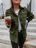 Retro Pocketed Long Sleeve Zip-Up Jacket Lightweight & Stylish Outerwear for Everyday Wear by Stevvex