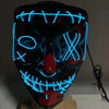 Compatible with Apple, Halloween Glowing Mask Black V Face Mask Grimace by My Store