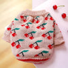 Bowknot Dog Clothes Cat Costume Hollow Knit Dog Sweater by My Store