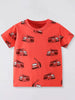 Children's Truck Print Crew Neck Short Sleeve T-Shirt by Simply Love