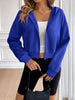 Relaxed Minimalist Zip-Up Dropped Shoulder Hooded Jacket Casual & Comfortable Lightweight Outerwear by Stevvex