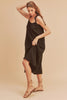 New Summer Midi Cami Dress For Women with Braided Tie Shoulder & Pockets – Soft Cotton Gauze Fabric, Chic & Comfortable Design For Every Occasion by Stevvex
