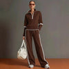 Women’s Casual Long Sleeve Two Piece Sports Set by FitiqueFit