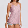 Sequin V-Neck Camisole – Rhinestone Strap Sparkly Top by FitiqueFit