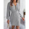 Women’s Cable Knit Sweater Dress by FitiqueFit
