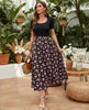 Floral Scoop-Neck Maxi Dress by FitiqueFit