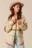 SO ME Loose Fit Multi Stripe Open Front Cardigan by FitiqueFit
