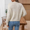 Women’s Soft Ribbed Knit Sweater – Autumn Winter Top by FitiqueFit