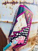 Pink Rocker Electric Rodeo Large Zippered Wallet by Neon Spur
