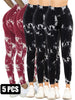 5-Pack Tie Dye Cut-Out Leggings by FitiqueFit