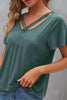 V-Neck Short Sleeve T-Shirt by Simply Love