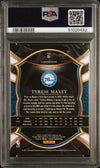 Graded 2020 Panini Select Tyrese Maxey #81 Red/White/Green Cracked Ice Rookie RC Basketball Card PSA 10 Gem Mint