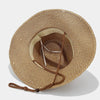 Women's Panama Straw Woven Sun Hat – Windproof Sequin Detail Beach Hat by FitiqueFit